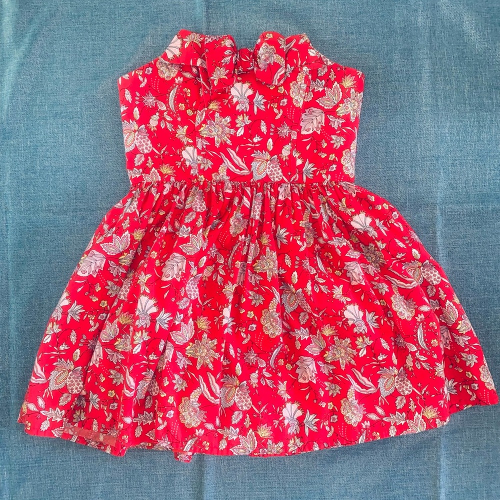 JACK WILLS Fabulously British Red Floral Mini Dress Women’s US 8 UK 12